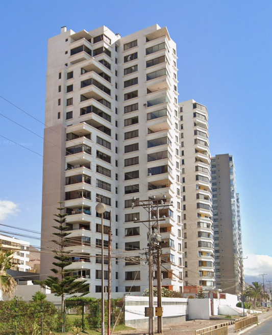Departamento en Venta Llacolén | Vista al Mar | 3 Dormitorios | 87 m² Construidos | 99 m² Totales | 1 Estacionamiento | 1 Bodega | 6.500 UF | Antofagasta